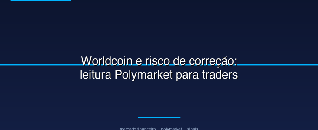 Worldcoin e risco de correção: leitura Polymarket para traders