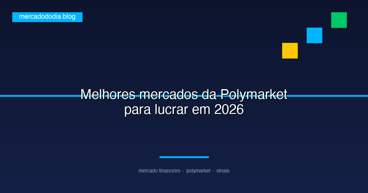 Melhores mercados da Polymarket para lucrar em 2026